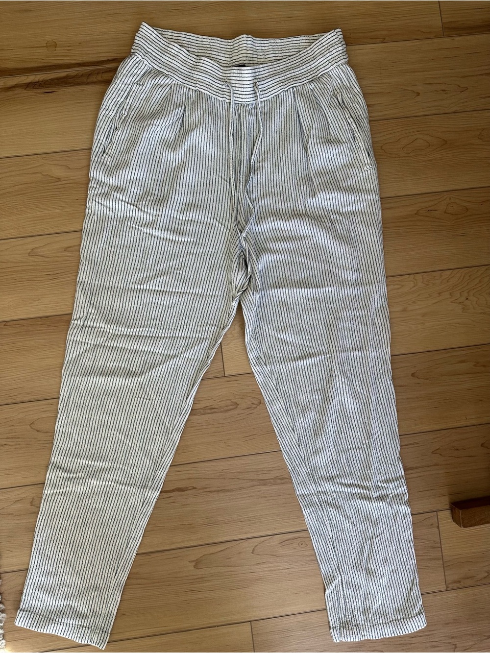 Marks&Spencer Striped Linen Blend Pants Size Medium